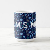 Blue Hour Terrazzo Seamless Pattern Kaffeetasse (Mittel)