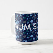 Blue Hour Terrazzo Seamless Pattern Kaffeetasse (Vorderseite Links)