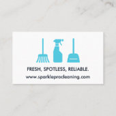 Blue House Clearing Services Logo Modern Visitenkarte (Rückseite)