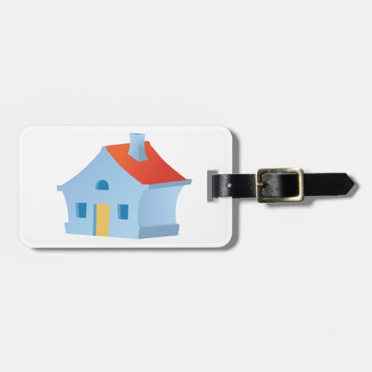 Blue House Gepäckanhänger (Vorderseite horizontal)