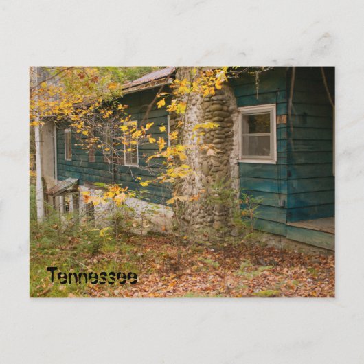 Blue House in Tennessee Postkarte (Vorderseite)