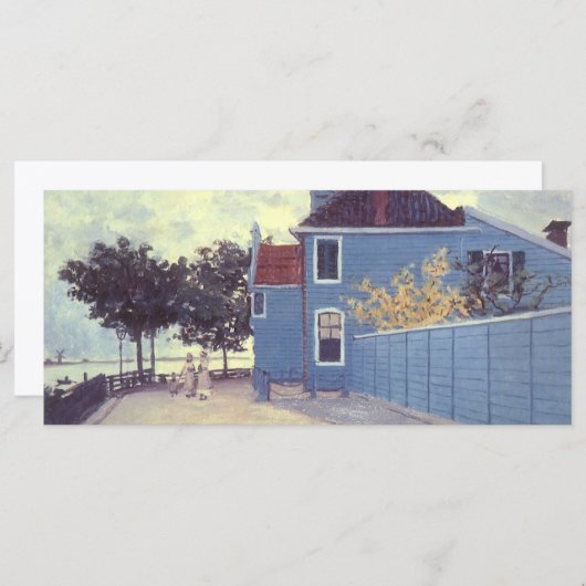 Blue House in Zaandam von Claude Monet (Vorne/Hinten)