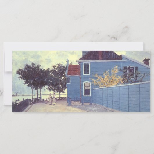 Blue House in Zaandam von Claude Monet (Vorderseite)