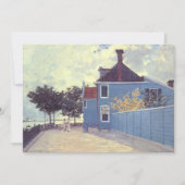 Blue House in Zaandam von Claude Monet (Vorderseite)
