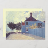 Blue House in Zaandam von Claude Monet (Vorne/Hinten)
