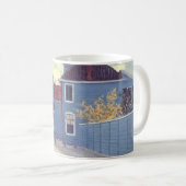 Blue House in Zaandam von Claude Monet Kaffeetasse (VorderseiteRechts)