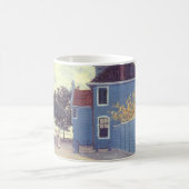 Blue House in Zaandam von Claude Monet Kaffeetasse (Mittel)