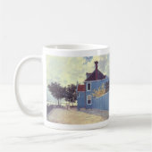 Blue House in Zaandam von Claude Monet Kaffeetasse (Links)