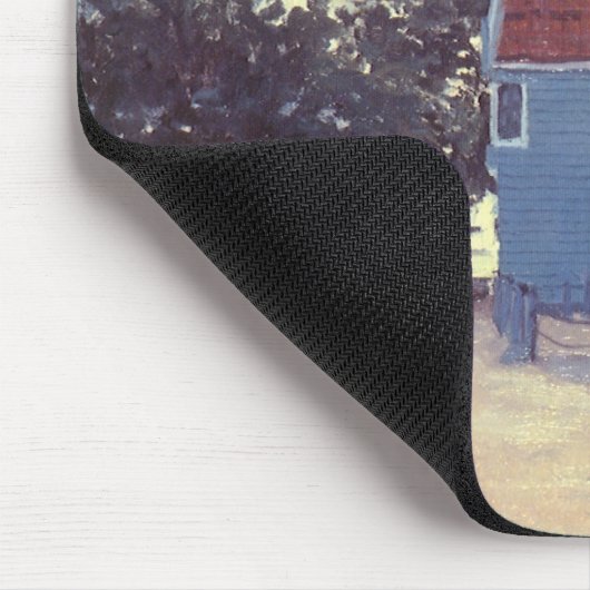 Blue House in Zaandam von Claude Monet Mousepad (Ecke)