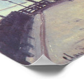 Blue House in Zaandam von Claude Monet Poster (Ecke)