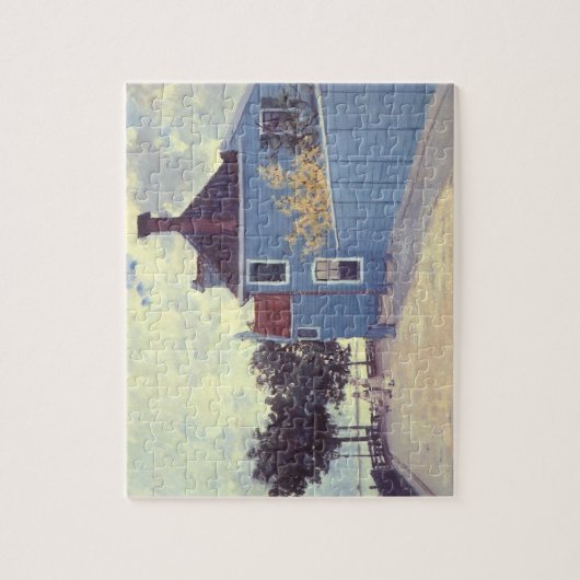 Blue House in Zaandam von Claude Monet Puzzle (Vertikal)
