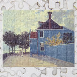 Blue House in Zaandam von Claude Monet Puzzle<br><div class="desc">Das Blue House in Zaandam (1871) von Claude Monet ist ein Vintages impressionistisches Kunstgemälde mit einem blauen Haus. Eine Familie geht die Straße in der Nähe der Zuhause in einem ruhigen Viertel entlang. Die Zuhause war ein Zaun und befindet sich an einem bewölkten Tag in den Niederlanden in einer von...</div>