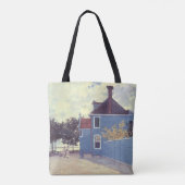 Blue House in Zaandam von Claude Monet Tasche (Rückseite)