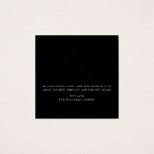 Blue House Logo, Änderung der Adresskarte (Rückseite)