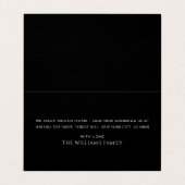 Blue House Logo, Änderung der Adresskarte Visitenkarten (Innenseite Aufgefaltet)