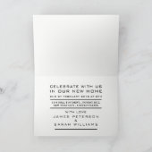 Blue House-Logo, Party Einladung für den Haushalt (Innenseite)