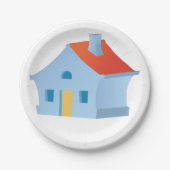Blue House Pappteller (Vorderseite)