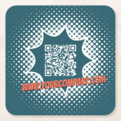 Blue House Reinigungsservice Custom WWW Rechteckiger Pappuntersetzer (Vorderseite)