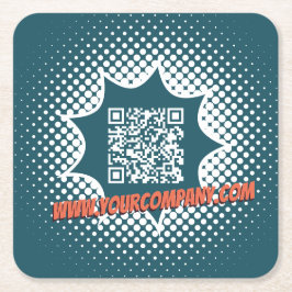 Blue House Reinigungsservice Custom WWW Rechteckiger Pappuntersetzer