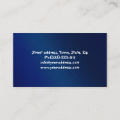 Blue House Repairman Service Business Card Visitenkarte (Rückseite)