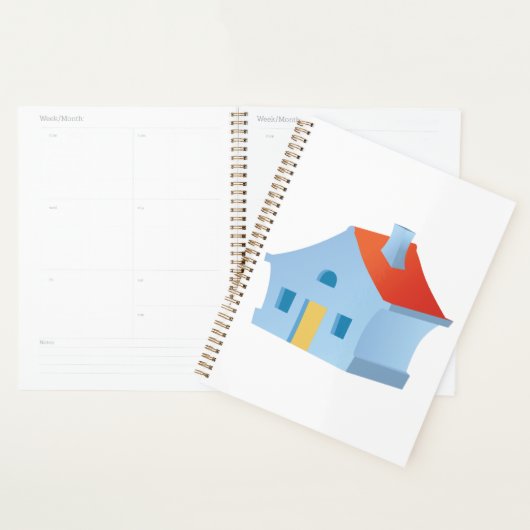 Blue House Spiral Planner Planer (Anzeige)