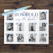 Blue How Old was Bride Foto Game Pack von 40 Notizblock