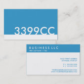Blue HTML-Farbcode 3399CC Visitenkarte (Vorne/Hinten)