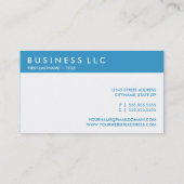 Blue HTML-Farbcode 3399CC Visitenkarte (Rückseite)