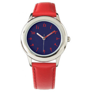 Blue Hue Red Too Armbanduhr