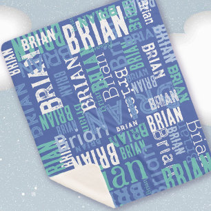 Blue Hues Sherpa Blanket Sherpadecke