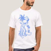 Blue Hula Girl T - Shirt (Vorderseite)