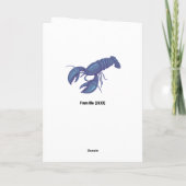 Blue Hummer Birthday Karte (Rückseite)