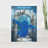 Blue Hummer Birthday Karte (Vorderseite)