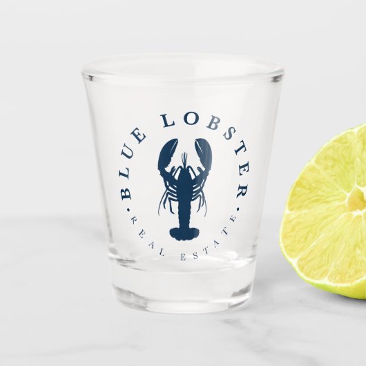 Blue Hummer Real Anwesen Shot Schnapsglas (Vorderseite)