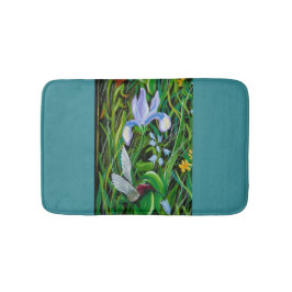 Blue Hummingbird Bath Mat Badematte