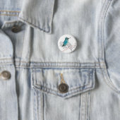 Blue Hummingbird Branches Button (Beispiel)