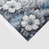 Blue Hummingbird in Flight Decoupage Seidenpapier (Detail)