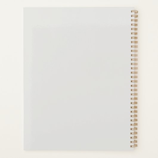 Blue Hummingbird Planner – Customizable Year  Planer (Rückseite)