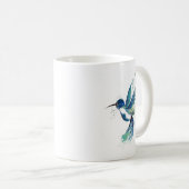 Blue Hummingbird Watercolor Kaffeetasse (VorderseiteRechts)