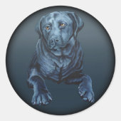 Blue Hund Art Stickers (Vorderseite)