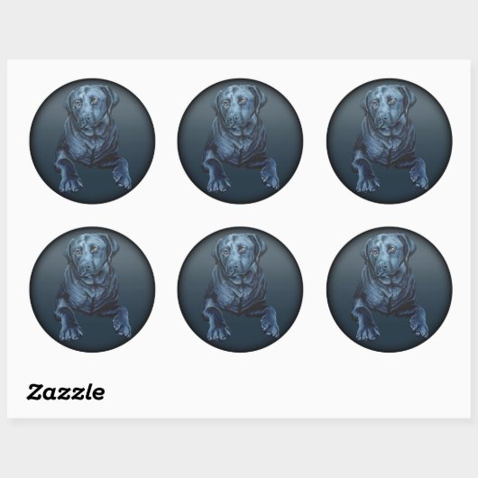 Blue Hund Art Stickers (Blatt)