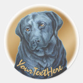 Blue Hund Art Stickers (Vorderseite)