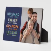 Blue Husband Pater Grandpa Legend Foto Fotoplatte (Seite)