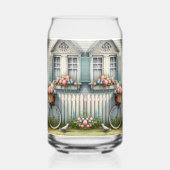 Blue Hütte Bike mit Spring Blume Basket Dosenglas (Links)