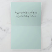 Blue Hütte Bike mit Spring Blume Basket Karte (Innenseite)