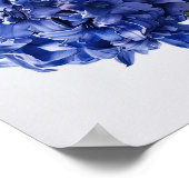 Blue Hyacinth Blume Art Print Poster (Ecke)