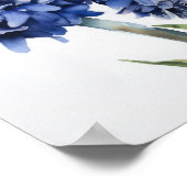 Blue Hyacinth Blume Art Print Poster (Ecke)