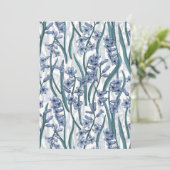 Blue Hyacinth Blume auf weiß (Stehend Vorderseite)