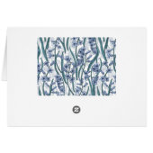 Blue Hyacinth Blume auf weiß (Rückseite Horizontal)