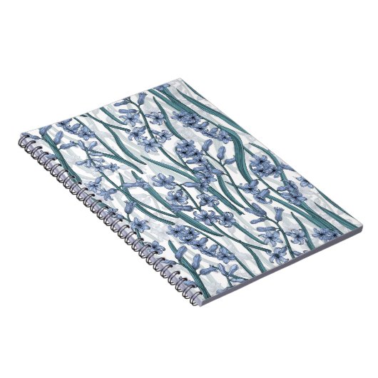 Blue Hyacinth Blume auf weiß Notizblock (Rechte Seite)